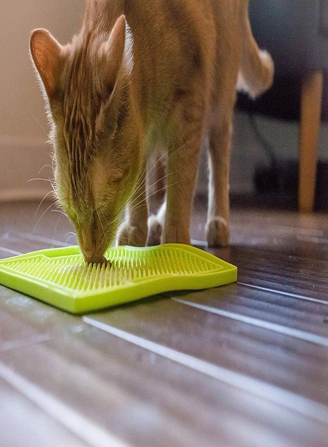 JD PRO Pet Lick Mat Licking Pad Mats for Dog and Cat | Food-Grade Silicone, Dog Food Mat with Suction Cup, Slow Feeding Mat | Pet IQ Treat Mat, Suitable for All Breeds (Multicolour, Pack of 1) - Image 2